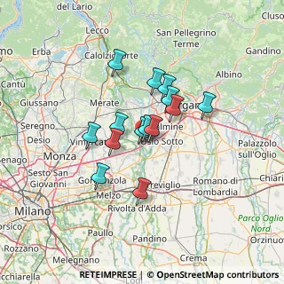 Mappa 24042 Capriate San Gervasio BG, Italia (9.64286)