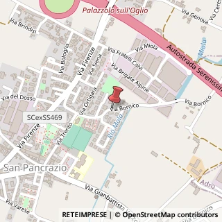 Mappa Via Bornico, 1, 25036 Palazzolo sull'Oglio, Brescia (Lombardia)