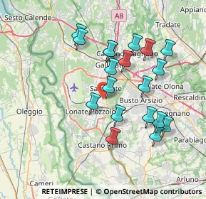 Mappa Via Papini Giovanni, 21017 Samarate VA, Italia (6.90947)