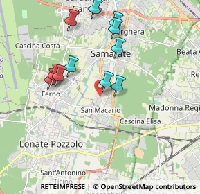 Mappa Via Papini Giovanni, 21017 Samarate VA, Italia (1.81636)