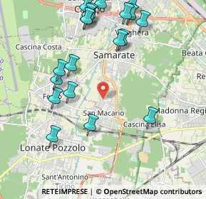 Mappa Via Papini Giovanni, 21017 Samarate VA, Italia (2.398)