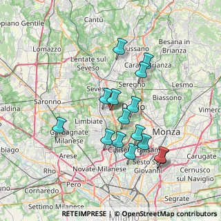 Mappa Via Vicenza, 20813 Bovisio-Masciago MB, Italia (6.61467)