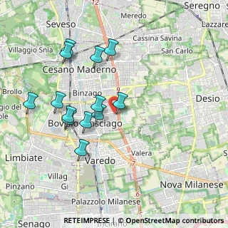 Mappa Via Vicenza, 20813 Bovisio-Masciago MB, Italia (1.83615)