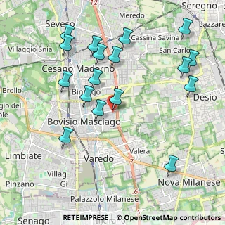 Mappa Via Vicenza, 20813 Bovisio-Masciago MB, Italia (2.21882)