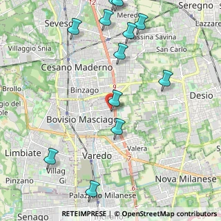 Mappa Via Vicenza, 20813 Bovisio-Masciago MB, Italia (2.64)