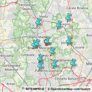 Mappa Via Vicenza, 20813 Bovisio-Masciago MB, Italia (3.5875)