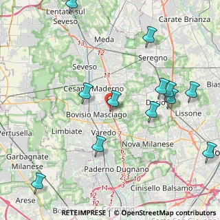 Mappa Via Vicenza, 20813 Bovisio-Masciago MB, Italia (4.94417)