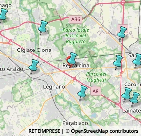 Mappa Via Fratelli Rosselli, 20027 Rescaldina MI, Italia (6.11583)