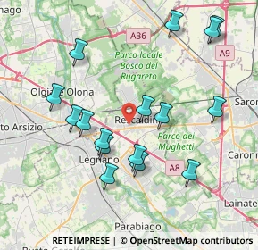 Mappa Via Fratelli Rosselli, 20027 Rescaldina MI, Italia (3.98063)