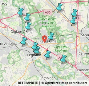 Mappa Via Fratelli Rosselli, 20027 Rescaldina MI, Italia (4.07923)