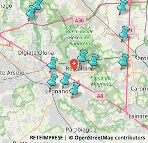 Mappa Via Fratelli Rosselli, 20027 Rescaldina MI, Italia (4.16636)