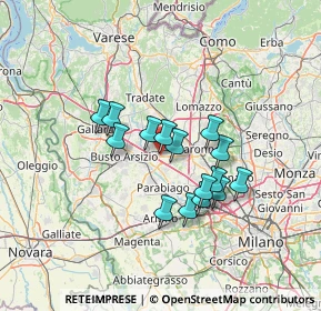 Mappa Via Fratelli Rosselli, 20027 Rescaldina MI, Italia (10.62133)