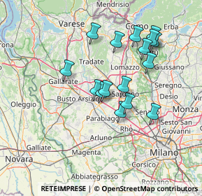 Mappa Via Fratelli Rosselli, 20027 Rescaldina MI, Italia (12.67438)