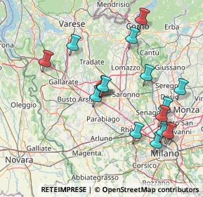 Mappa Via Fratelli Rosselli, 20027 Rescaldina MI, Italia (16.188)