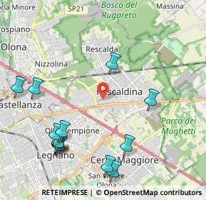 Mappa Via Fratelli Rosselli, 20027 Rescaldina MI, Italia (2.52077)