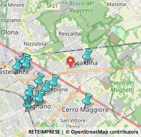 Mappa Via Fratelli Rosselli, 20027 Rescaldina MI, Italia (2.50571)