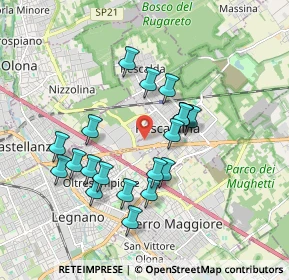 Mappa Via Fratelli Rosselli, 20027 Rescaldina MI, Italia (1.639)