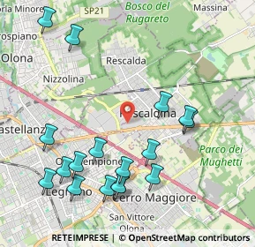 Mappa Via Fratelli Rosselli, 20027 Rescaldina MI, Italia (2.31529)