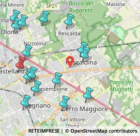 Mappa Via Fratelli Rosselli, 20027 Rescaldina MI, Italia (2.49)