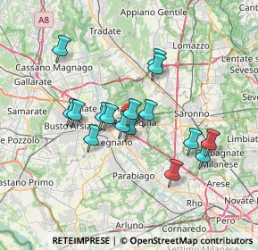 Mappa Via Fratelli Rosselli, 20027 Rescaldina MI, Italia (5.85938)