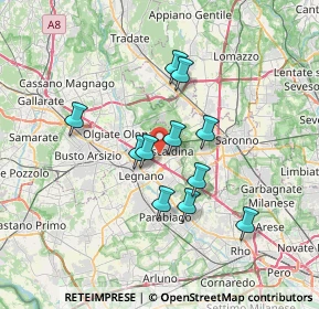 Mappa Via Fratelli Rosselli, 20027 Rescaldina MI, Italia (5.67909)