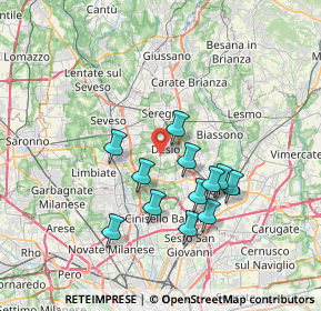 Mappa Via Michelangelo Buonarroti, 20033 Desio MB, Italia (6.3275)