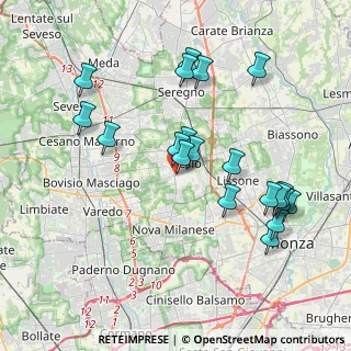 Mappa Via Michelangelo Buonarroti, 20033 Desio MB, Italia (3.955)