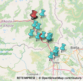 Mappa Via E. Chanoux, 11020 Hone AO, Italia (12.179)