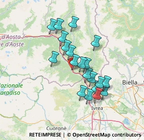 Mappa Via E. Chanoux, 11020 Hone AO, Italia (11.632)