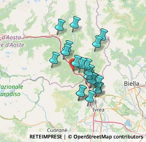 Mappa Via E. Chanoux, 11020 Hone AO, Italia (10.543)