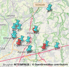 Mappa Vicolo A. Vismara, 20871 Vimercate MB, Italia (4.34824)