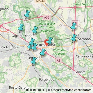 Mappa Via Cristoforo Colombo, 20027 Rescaldina MI, Italia (3.75364)