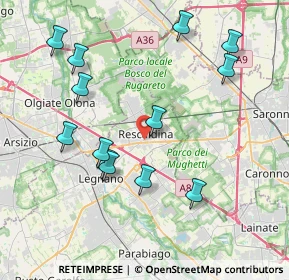 Mappa Via Cristoforo Colombo, 20027 Rescaldina MI, Italia (4.16308)