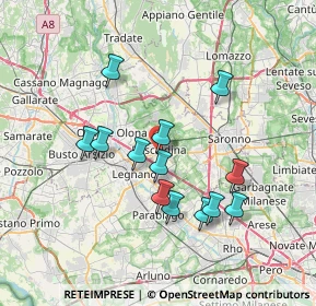 Mappa Via Cristoforo Colombo, 20027 Rescaldina MI, Italia (6.48308)