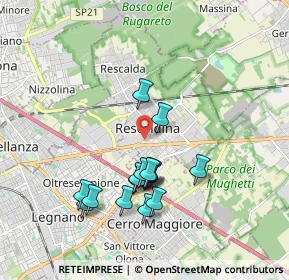 Mappa Via Cristoforo Colombo, 20027 Rescaldina MI, Italia (1.69125)