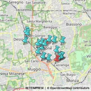 Mappa Via Aliprandi, 20851 Lissone MB, Italia (1.398)