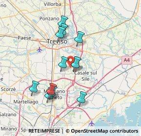 Mappa Via S. Pio X, 31032 Casale sul Sile TV, Italia (6.36083)