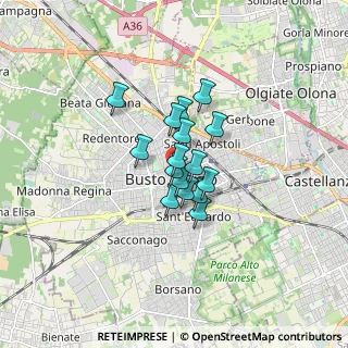 Mappa Via Antonio Pozzi, 21052 Busto Arsizio VA, Italia (0.95)