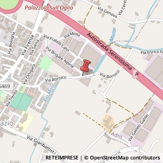 Mappa Via Bornico, 4, 25036 Palazzolo sull'Oglio, Brescia (Lombardia)