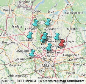 Mappa Via XX Settembre, 20813 Bovisio-Masciago MB, Italia (8.5125)