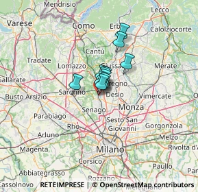 Mappa Via XX Settembre, 20813 Bovisio-Masciago MB, Italia (5.54636)