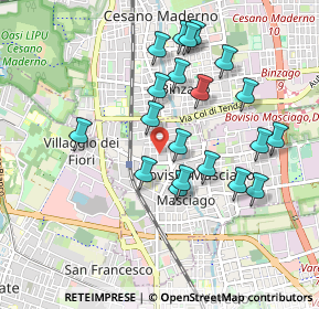 Mappa Via XX Settembre, 20813 Bovisio-Masciago MB, Italia (0.891)