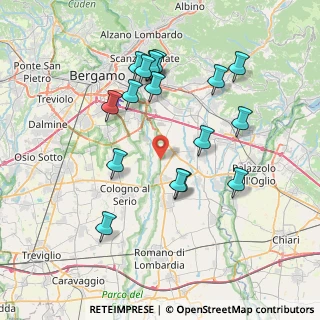 Mappa Strada Provinciale, 24050 Cavernago BG, Italia (7.56588)