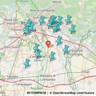 Mappa Strada Provinciale, 24050 Cavernago BG, Italia (7.67421)