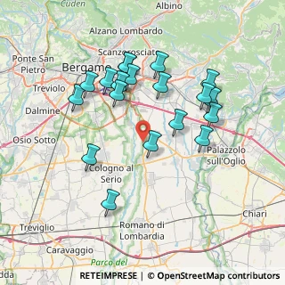 Mappa Strada Provinciale, 24050 Cavernago BG, Italia (7.14421)