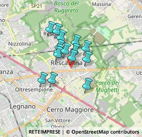 Mappa Via Manzoni, 20027 Rescaldina MI, Italia (1.166)