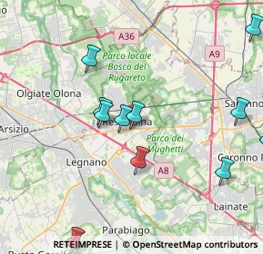 Mappa Via Manzoni, 20027 Rescaldina MI, Italia (4.46364)