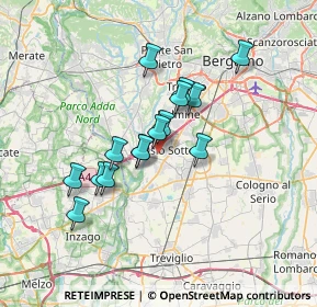 Mappa Via Dante Alighieri, 24046 Osio Sotto BG, Italia (5.486)