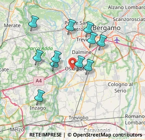 Mappa Via Dante Alighieri, 24046 Osio Sotto BG, Italia (6.47455)