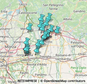 Mappa Via Dante Alighieri, 24046 Osio Sotto BG, Italia (9.3825)